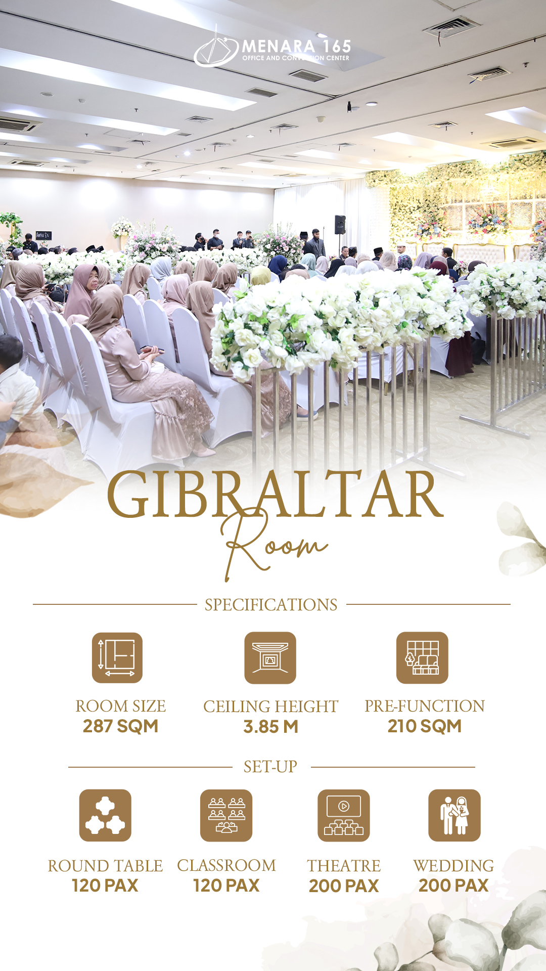 Gibraltar Hall, Menara 165